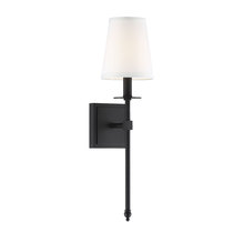  9-302-1-89 - Monroe 1-Light Wall Sconce in Matte Black