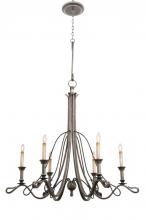 Kalco 5106VI - Keller 6 Light Chandelier