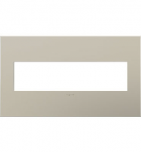 Legrand AWC4GSN4 - adorne® Satin Nickel Four-Gang Screwless Wall Plate