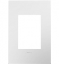 Legrand AWP1G3WH4 - Adorne® Gloss White One-Gang-Plus Screwless Wall Plate with Microban®