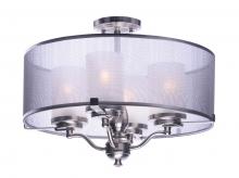 Maxim 24550SSSN - Lucid 4-Light Semi-Flush Mount