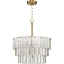  48694-SB - Museo 9 Light Pendant in Satin Brass