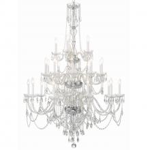 Crystorama 1156-CH-CL-MWP - Traditional Crystal 25 Light Hand Cut Crystal Polished Chrome Chandelier