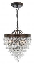 Crystorama 130-vz-1 - 3 Light Vibrant Bronze Down Pendant