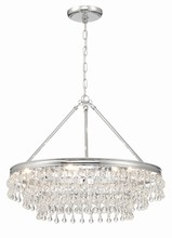 Crystorama 237-CH - Calypso 6 Light Polished Chrome Chandelier