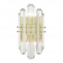 Crystorama BOL-8882-AG - Bolton 2 Light Aged Brass Sconce