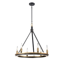 DVI DVP46326BR+GR-CCT - Aletheia Hybrid CCT 6 Light Chandelier