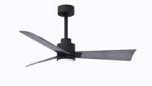  AKLK-BK-BW-42 - Alessandra 3-blade transitional ceiling fan in matte black finish with barnwood blades. Optimized