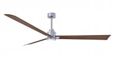  AKLK-BN-WN-72 - Alessandra 3-blade transitional ceiling fan in brushed nickel finish with walnut blades. Optimized