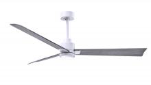  AKLK-MWH-BW-56 - Alessandra 3-blade transitional ceiling fan in matte white finish with barnwood blades. Optimized