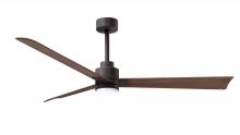 Matthews Fan Company AKLK-TB-WN-56 - Alessandra 3-blade transitional ceiling fan in textured bronze finish with walnut blades. Optimize