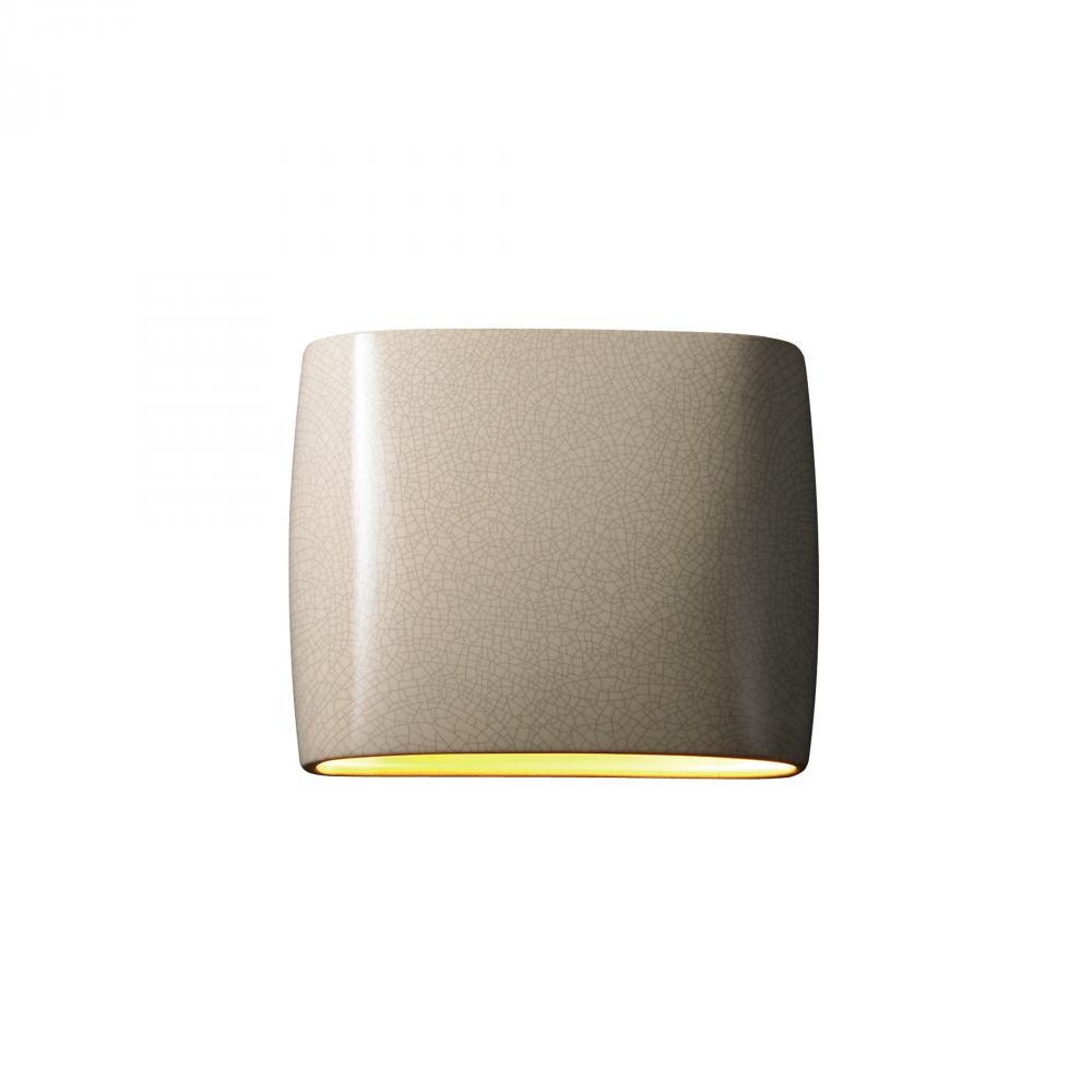 Wide ADA Oval LED Wall Sconce- Open Top & Bottom