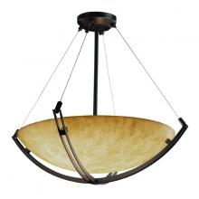 Justice Design Group CLD-9724-35-DBRZ - 36" Pendant Bowl w/ Crossbar