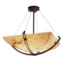 Justice Design Group FAL-9722-25-DBRZ - 24" Pendant Bowl w/ Crossbar