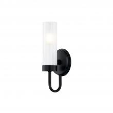 Justice Design Group FSN-4341-CLFR-MBLK - Anchor ADA 1-Light Wall Sconce