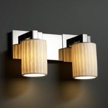 Justice Design Group POR-8922-10-BANL-ABRS - Modular 2-Light Bath Bar