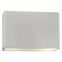 Justice Design Group CER-5658-BIS-LED2-2000 - Really Big ADA Wide Rectangle LED Wall Sconce - Closed Top