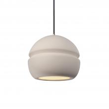 Justice Design Group CER-6410-BIS-ABRS-BKCD - Small Sphere 1-Light Pendant