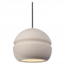 Justice Design Group CER-6410-BIS-ABRS-BKCD-LED1-700 - Small Sphere 1-Light LED Pendant