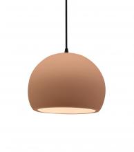  CER-6530-ADOB-MBLK-BKCD - Small Globe 1-Light Pendant