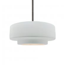 Justice Design Group CER-6543-WTWT-NCKL-RIGID-LED1-700 - Medium Tier LED Pendant