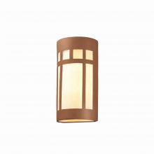 Justice Design Group CER-7357W-ADOB-LED1-1000 - Really Big LED Prairie Window - Open Top & Bottom (Outdoor)