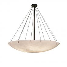 Justice Design Group CLD-9668-35-DBRZ-F1-LED12-12000 - 72" Round LED Pendant Bowl w/ Finials