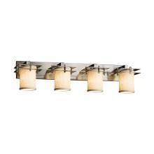 Justice Design Group FAB-8174-15-CREM-NCKL - Metropolis 4-Light Bath Bar