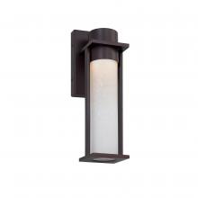 Justice Design Group FSN-7161W-ETCH-MBLK - Wooster LED 12” Outdoor Wall Sconce