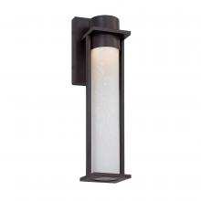 Justice Design Group FSN-7162W-ETCH-MBLK - Wooster LED 15” Outdoor Wall Sconce
