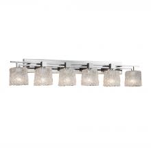 Justice Design Group GLA-8706-30-LACE-CROM - Aero 6-Light Bath Bar