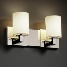 Justice Design Group FSN-8922-10-OPAL-ABRS - Modular 2-Light Bath Bar