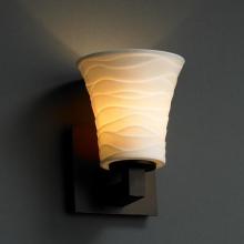 Justice Design Group POR-8921-10-WAVE-ABRS - Modular 1-Light Wall Sconce