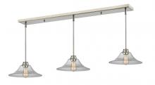 Z-Lite 428MP14-3BN - 3 Light Linear Chandelier