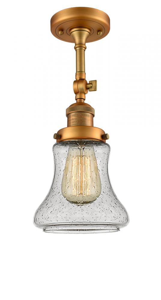 Bellmont - 1 Light - 6 inch - Brushed Brass - Semi-Flush Mount