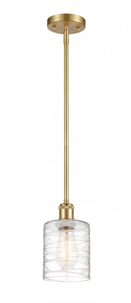 Cobbleskill - 1 Light - 5 inch - Satin Gold - Mini Pendant