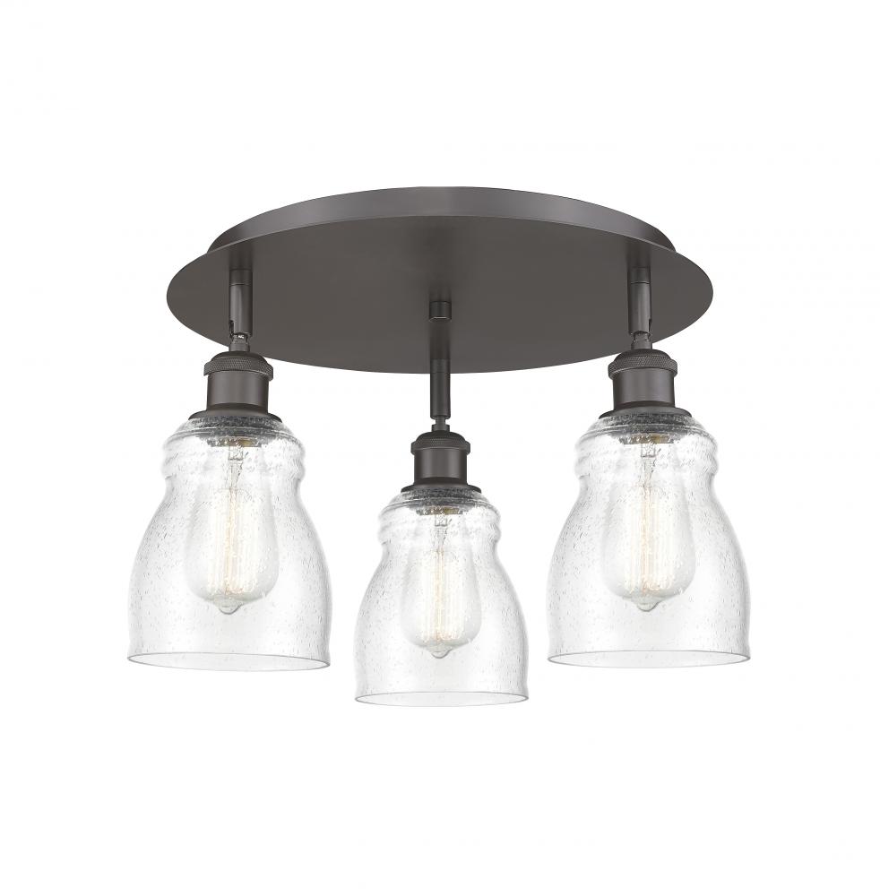 Ellery - 3 Light - 17 inch - Oil Rubbed Bronze - Flush Mount