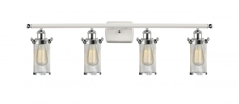 Bleecker - 4 Light - 34 inch - Polished Chrome - Bath Vanity Light