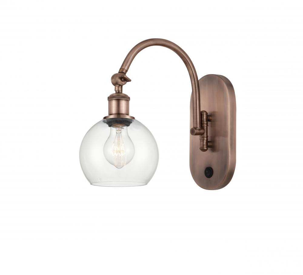 Athens - 1 Light - 6 inch - Antique Copper - Sconce