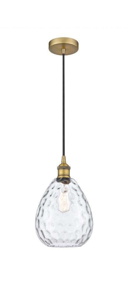 Waverly - 1 Light - 8 inch - Brushed Brass - Cord hung - Mini Pendant