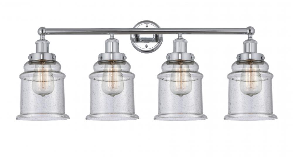 Canton - 4 Light - 33 inch - Polished Chrome - Bath Vanity Light