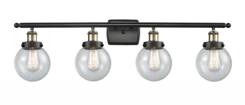 Beacon - 4 Light - 36 inch - Black Antique Brass - Bath Vanity Light