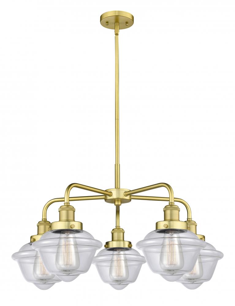 Oxford - 5 Light - 26 inch - Satin Gold - Chandelier