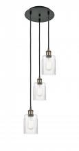  113B-3P-BAB-G342 - Hadley - 3 Light - 11 inch - Black Antique Brass - Cord Hung - Multi Pendant