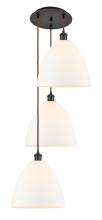 Innovations Lighting 113B-3P-OB-GBD-121 - Bristol - 3 Light - 19 inch - Oil Rubbed Bronze - Cord Hung - Multi Pendant