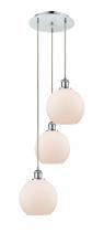 Innovations Lighting 113B-3P-PC-G121-8 - Athens - 3 Light - 15 inch - Polished Chrome - Cord Hung - Multi Pendant