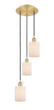 Innovations Lighting 113B-3P-SG-G341 - Hadley - 3 Light - 11 inch - Satin Gold - Cord Hung - Multi Pendant