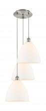 Innovations Lighting 113B-3P-SN-GBD-121 - Bristol - 3 Light - 19 inch - Brushed Satin Nickel - Cord Hung - Multi Pendant