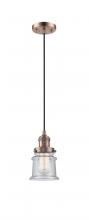 Innovations Lighting 201C-AB-G1 - Halophane - 1 Light - 9 inch - Antique Brass - Cord hung - Mini Pendant