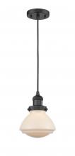 Innovations Lighting 201C-BK-G321 - Olean - 1 Light - 7 inch - Matte Black - Cord hung - Mini Pendant